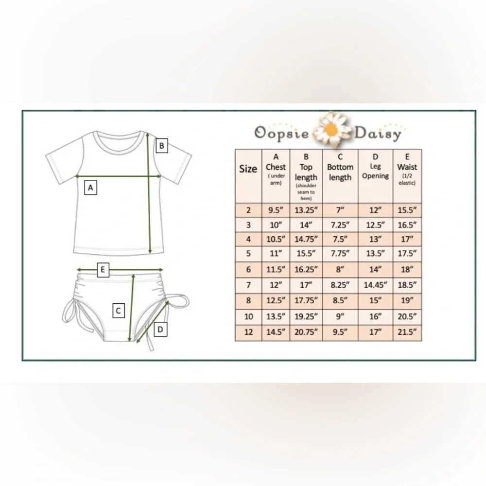 Girls 2 Piece Rashguard Swimsuit